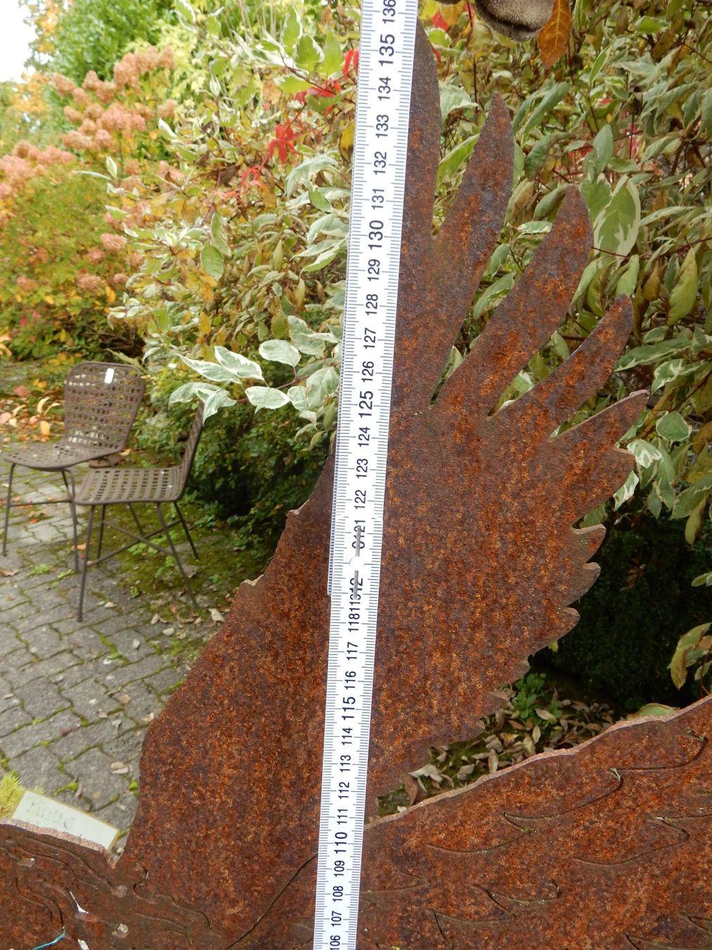 Figuren: Gartendeko Figur: grosser Engel mit Trompete - Rost – Neu (gemäss Beschreibung) aus Jona von simongarden 3