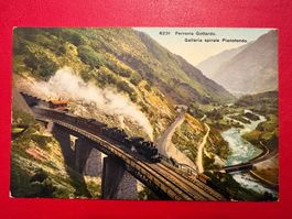 1910 / Ferrovia Gottardo / Galleria spirale Pianotondo