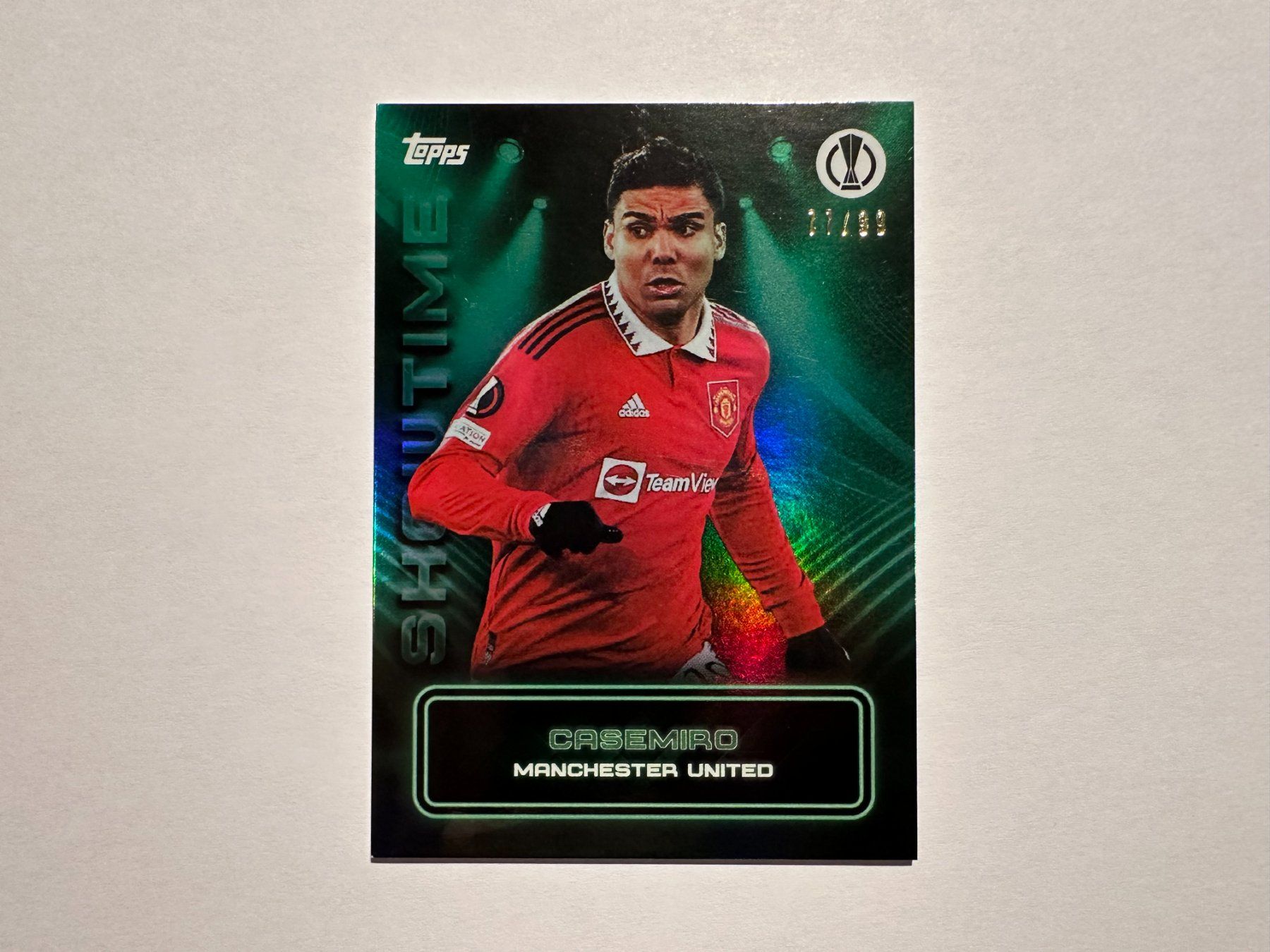 Topps Sammelbilder & Trading cards: Casemiro 2023 Topps Showtime 77/99 – Gebraucht aus Hagendorn von Pokecollectorch 1