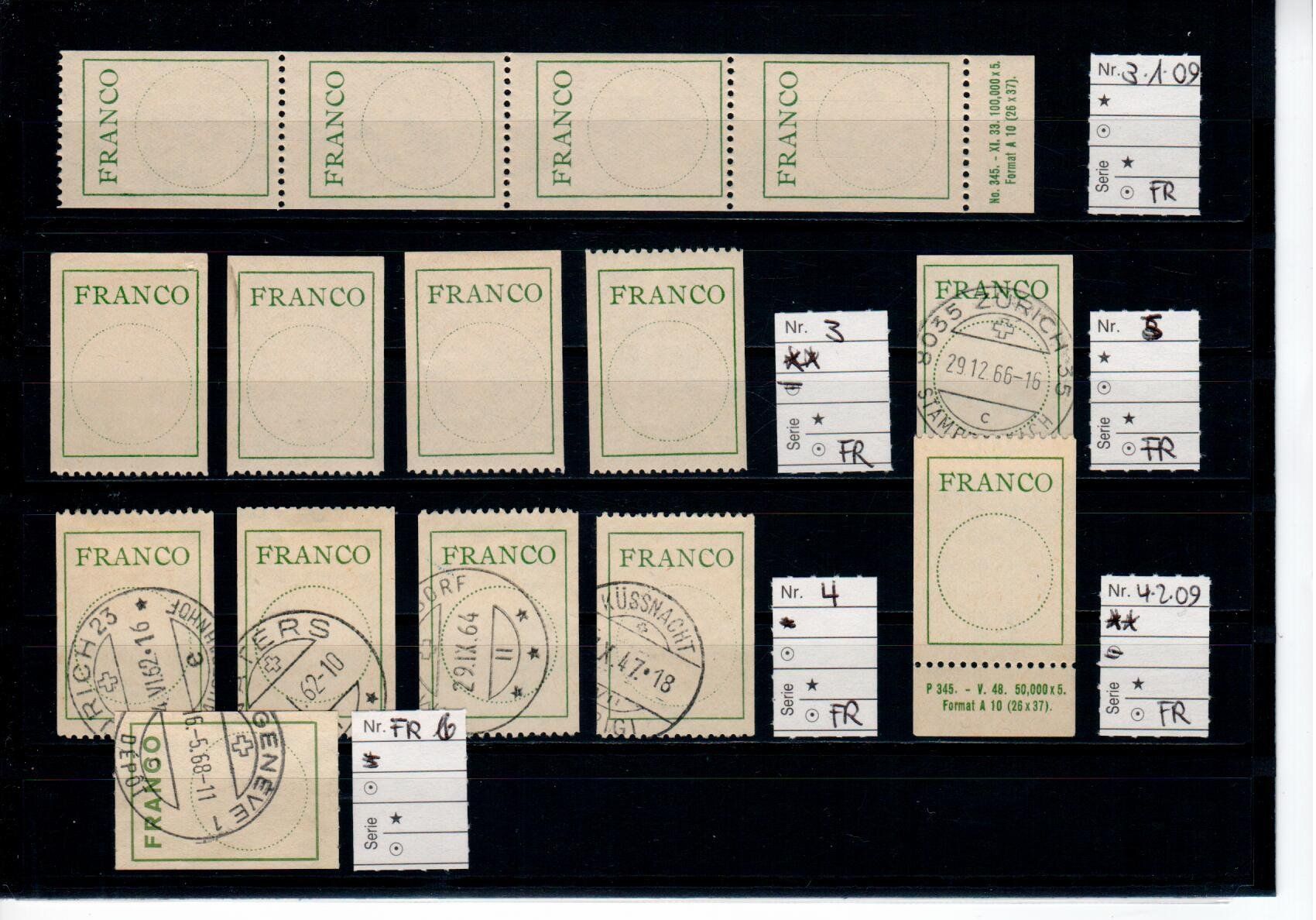 Tous les timbres: Franco Zettel – D'occasion à Wolhusen par Curver9