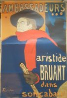 Toulouse-Lautrec Aristide Bruant Litho 60x90 Stedelijk