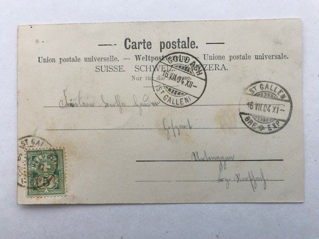 Cartoline postali: Speicher, von1904 – Usato da Niederscherli venduto da Lucia16 2