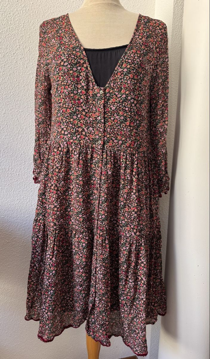 Nile Kleider: Robe NILE, taille S, fleurie Liberty, viscose – Neu (gemäss Beschreibung) aus Morges von sandy069
