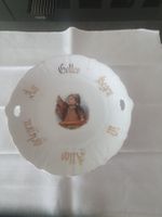 Religiöse antike Porzellan Schale "Gottes Segen", C.T. alt