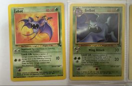 Zubat and Golbat Pokemon Cards Base Set 1