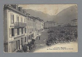 1906, MARTIGNY, LA PLACE ET CAFÉ RESTAURANT DE GENÈVE