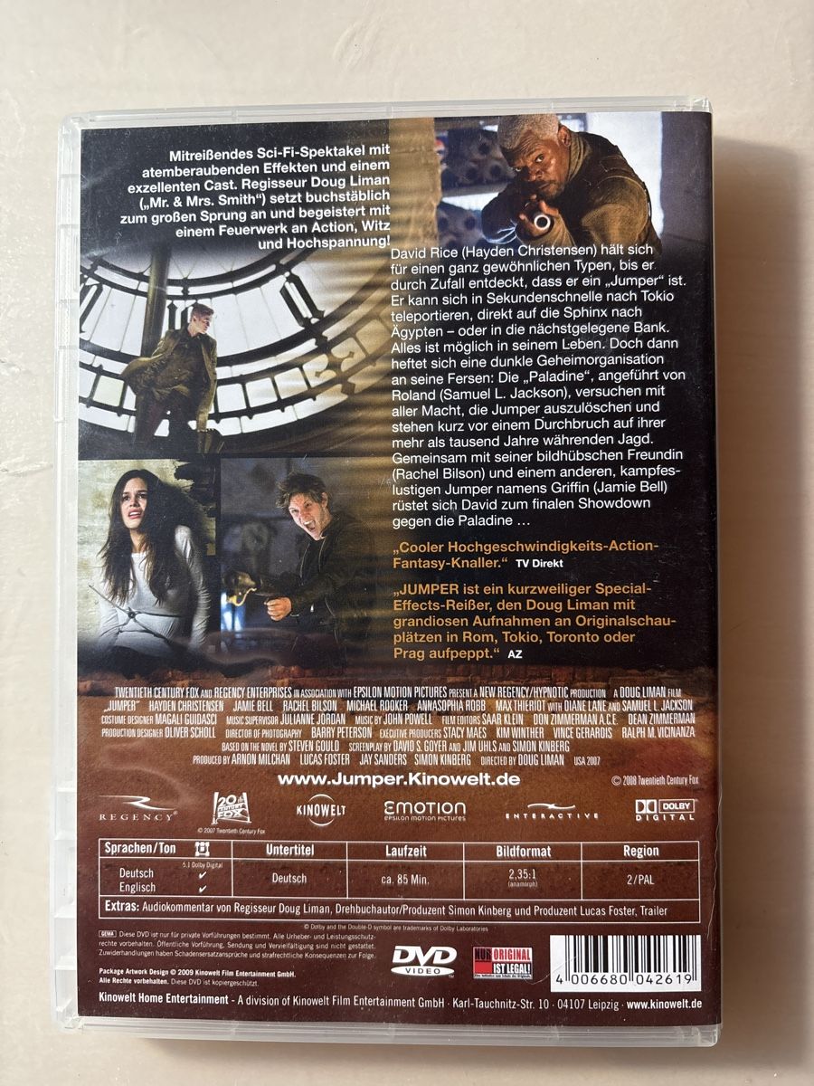 Tutti i DVDs: Jumper (0425) – Usato da Ruswil venduto da Slivio_ 1