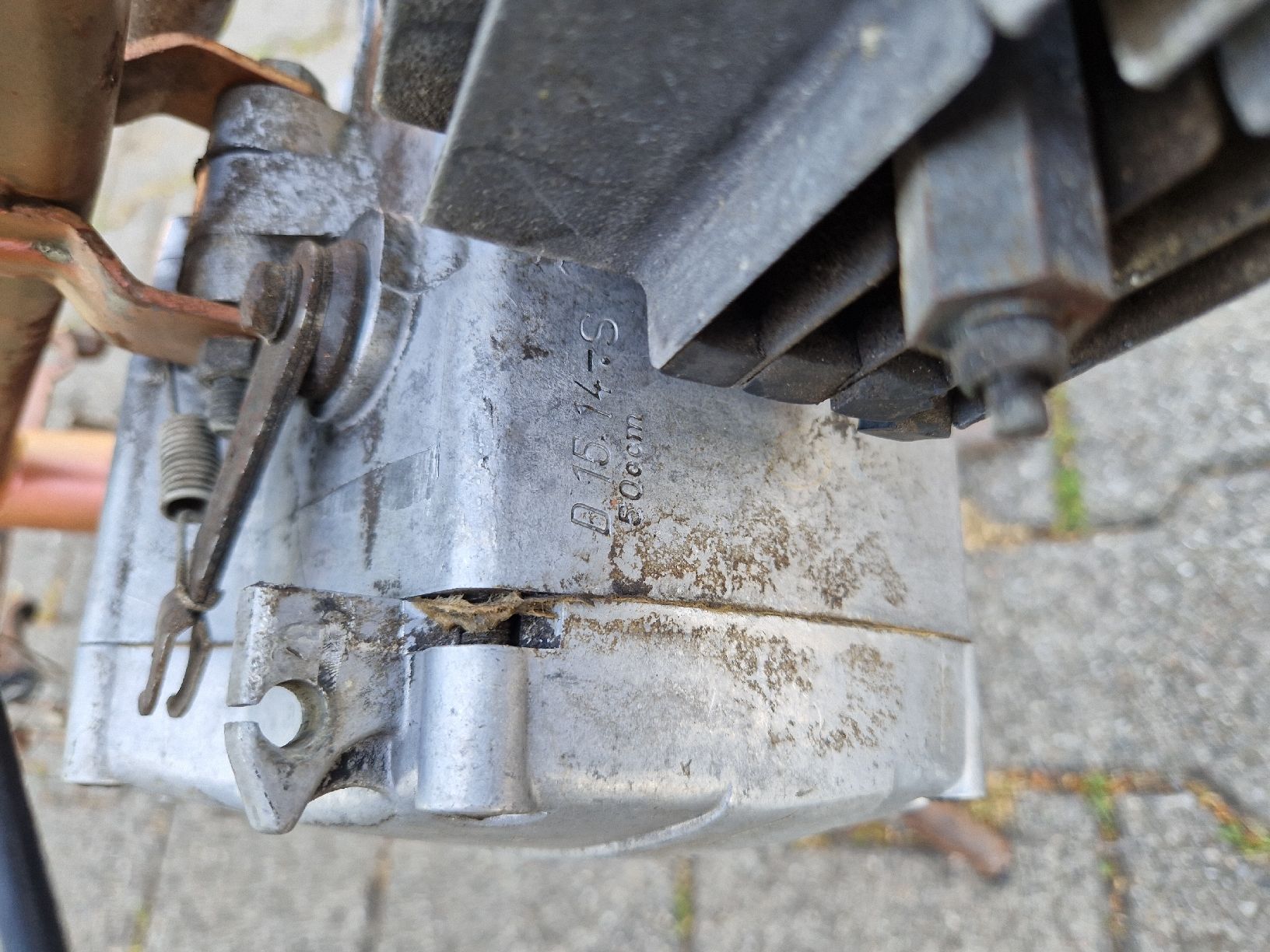 Kreidler Ciclomotori: Kreidler Mofa Rahmen und Motorblock – Difettoso da Grosswangen venduto da lar_9lz7 5