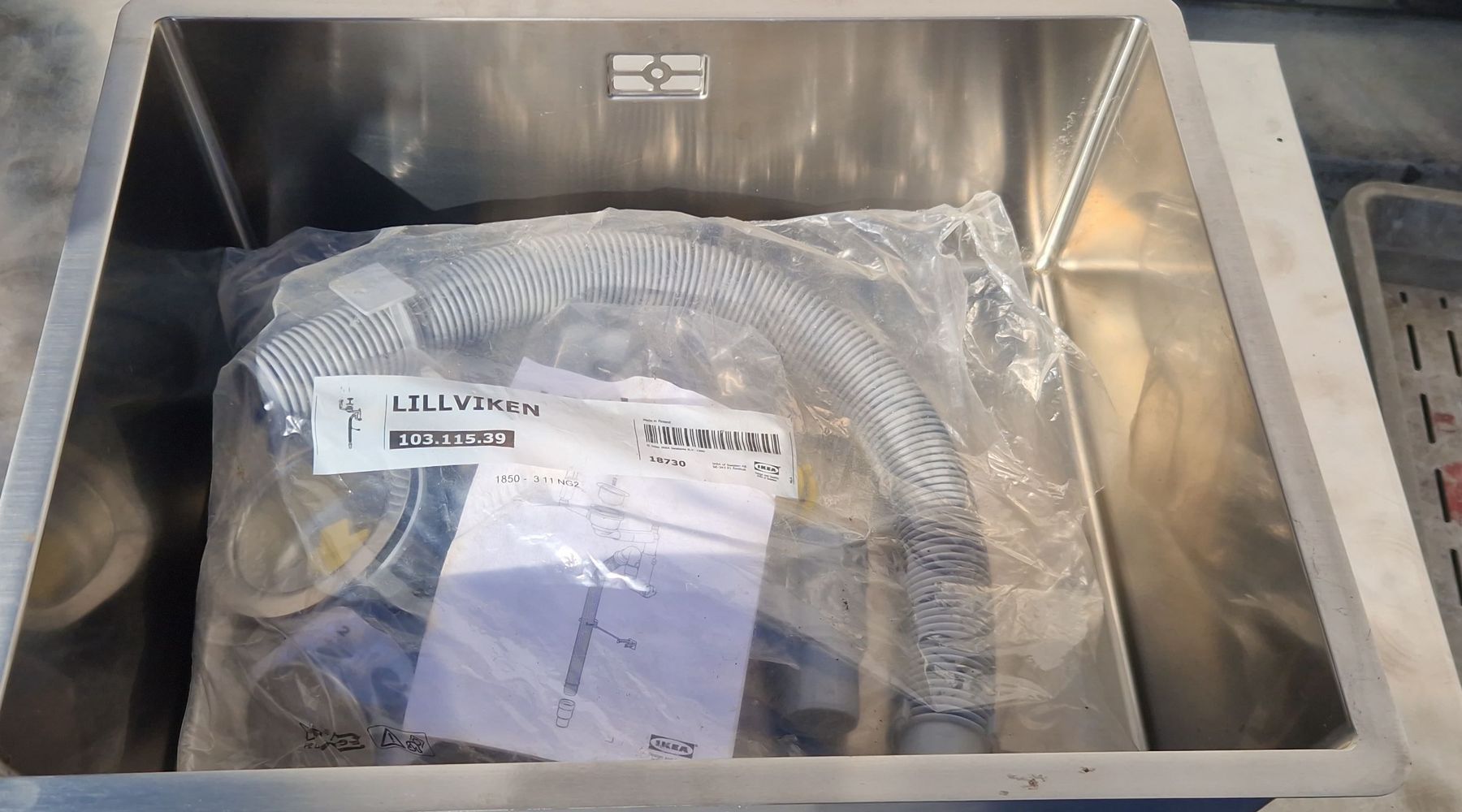 Lavabi & lavandini: IKEA LILLVIKEN Spülbecken komplettes Set – Nuovo (secondo la descrizione) da Solothurn venduto da J0shUa 1