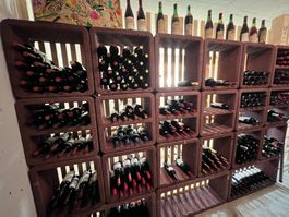 Weinregal aus Hydro Ton (Blähton)