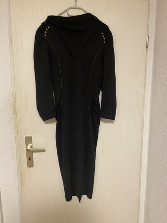 Schwarzes Vintage Kleid Vision von C&A Grösse 42,
