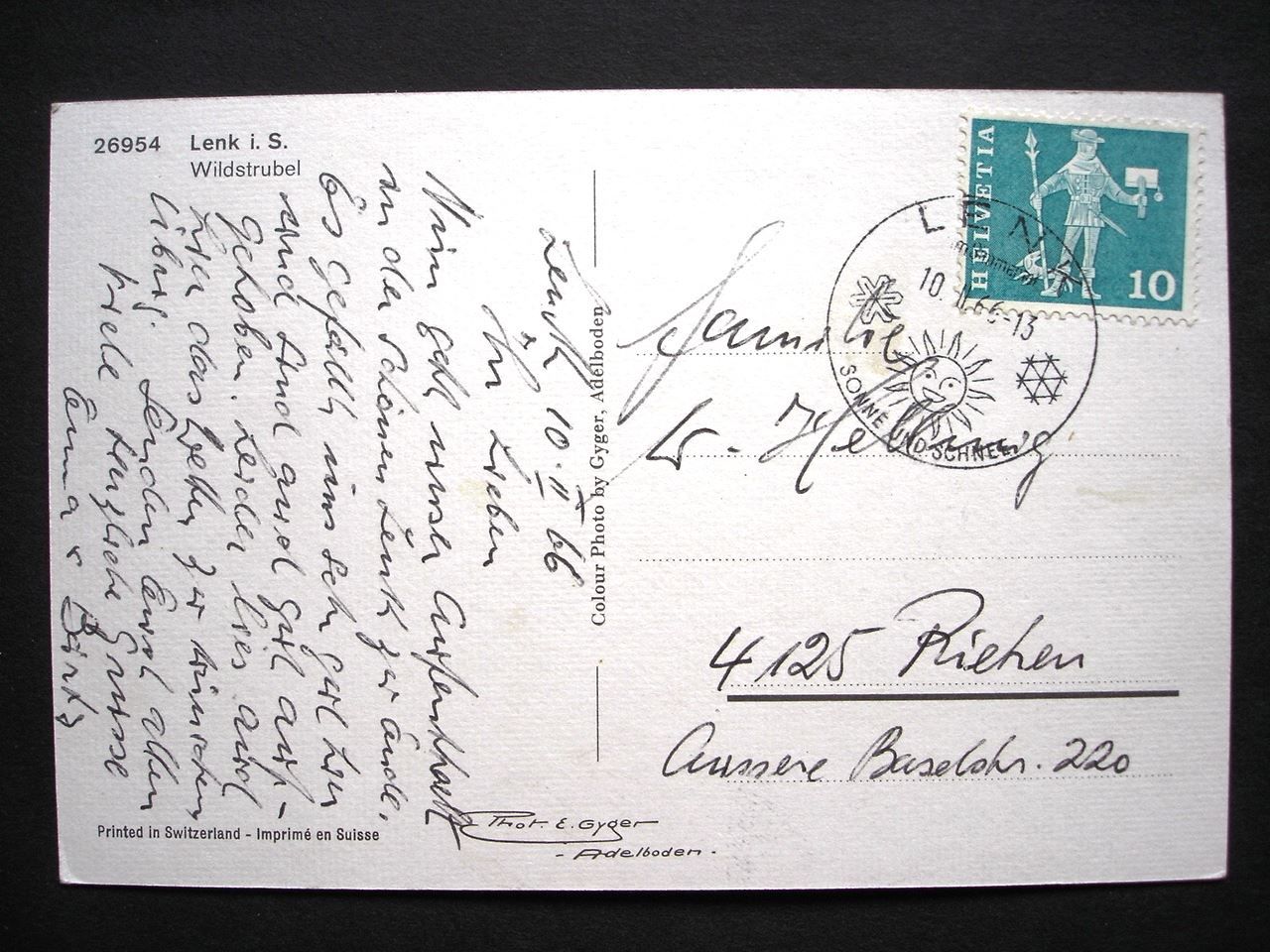 Cartoline postali: LENK i.S. – Usato da Jona venduto da philajona 1
