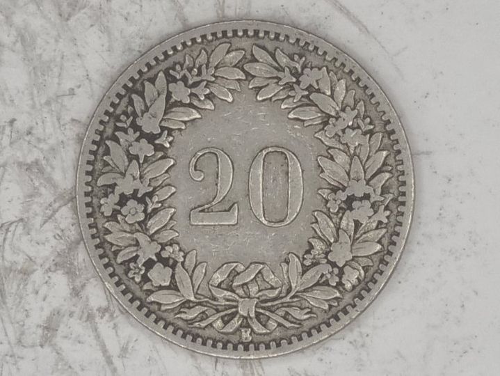 Tutti le monete: 20 rappen 1894 – Usato da Bure venduto da chap981 1