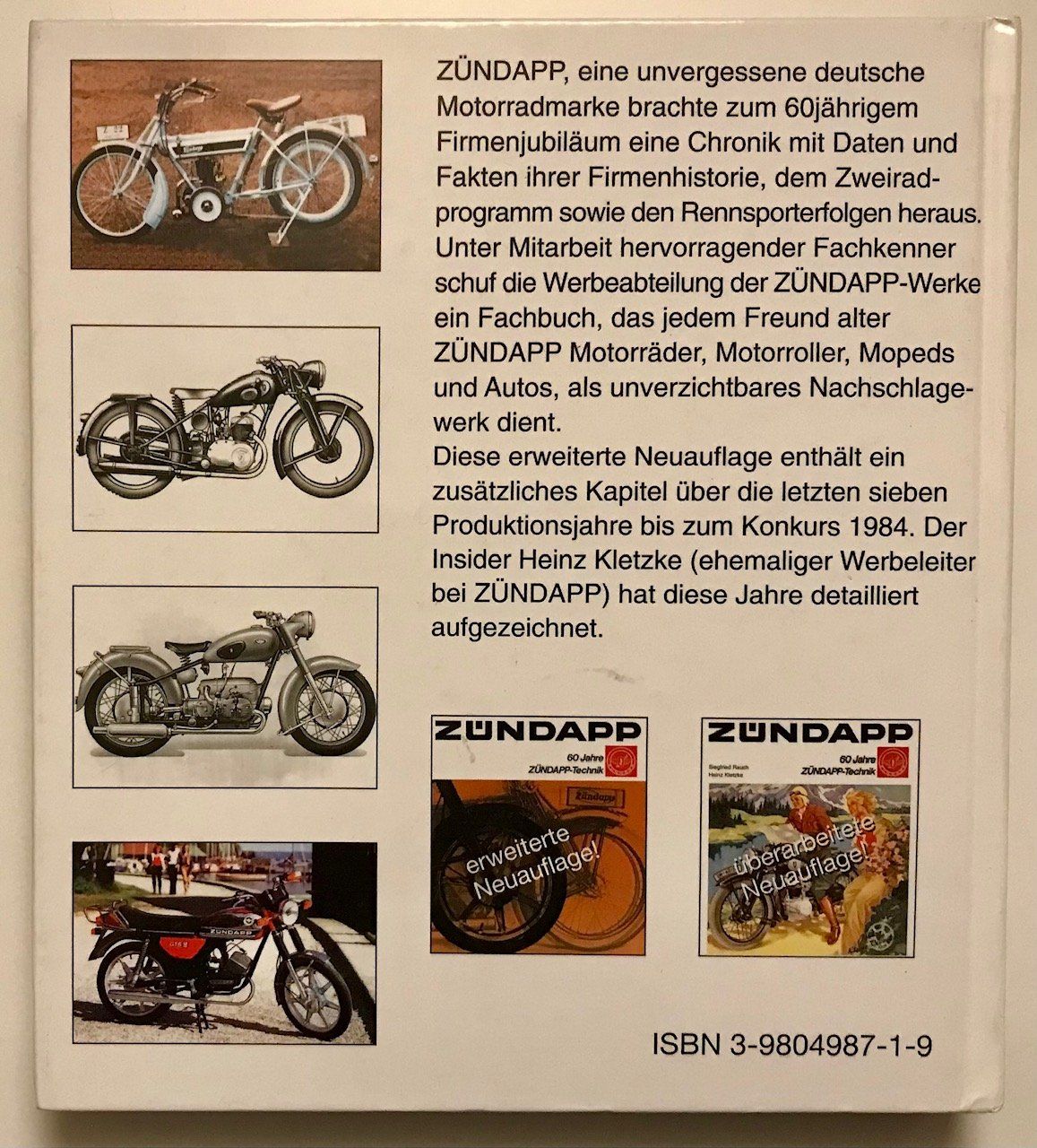 Libri: Zündapp - 60 Jahre Zündapp Technik – Usato da Strengelbach venduto da Omobono 1