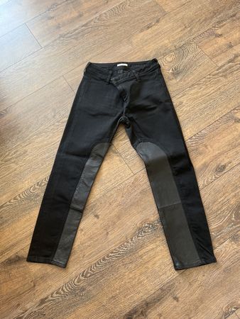 Jeans et cuir Burberry noir taille 30