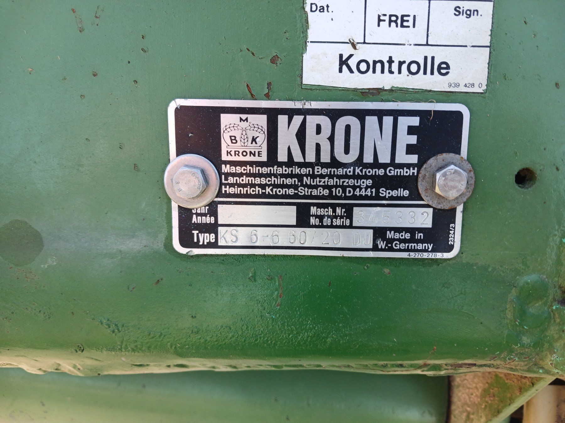 Krone Raccolta foraggio grezzo: Krone Doppelschwader – Usato da Krinau venduto da P.grob 4