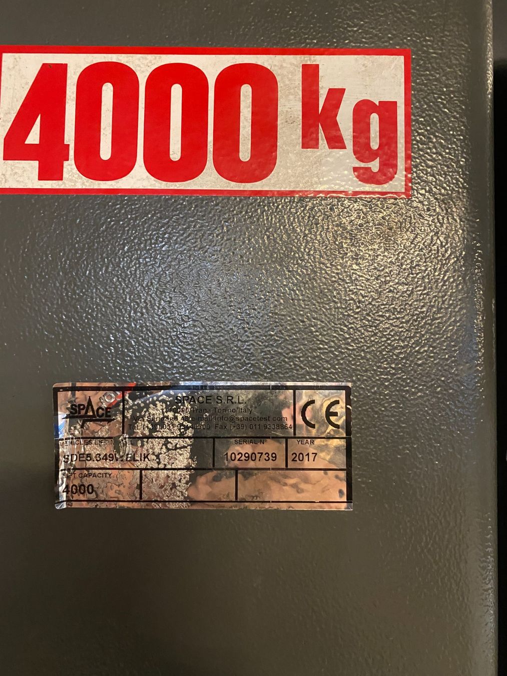Piattaforme elevatrici & Crick: Autolift 4000 Kg Space – Usato da Lampenberg venduto da pacific08 2