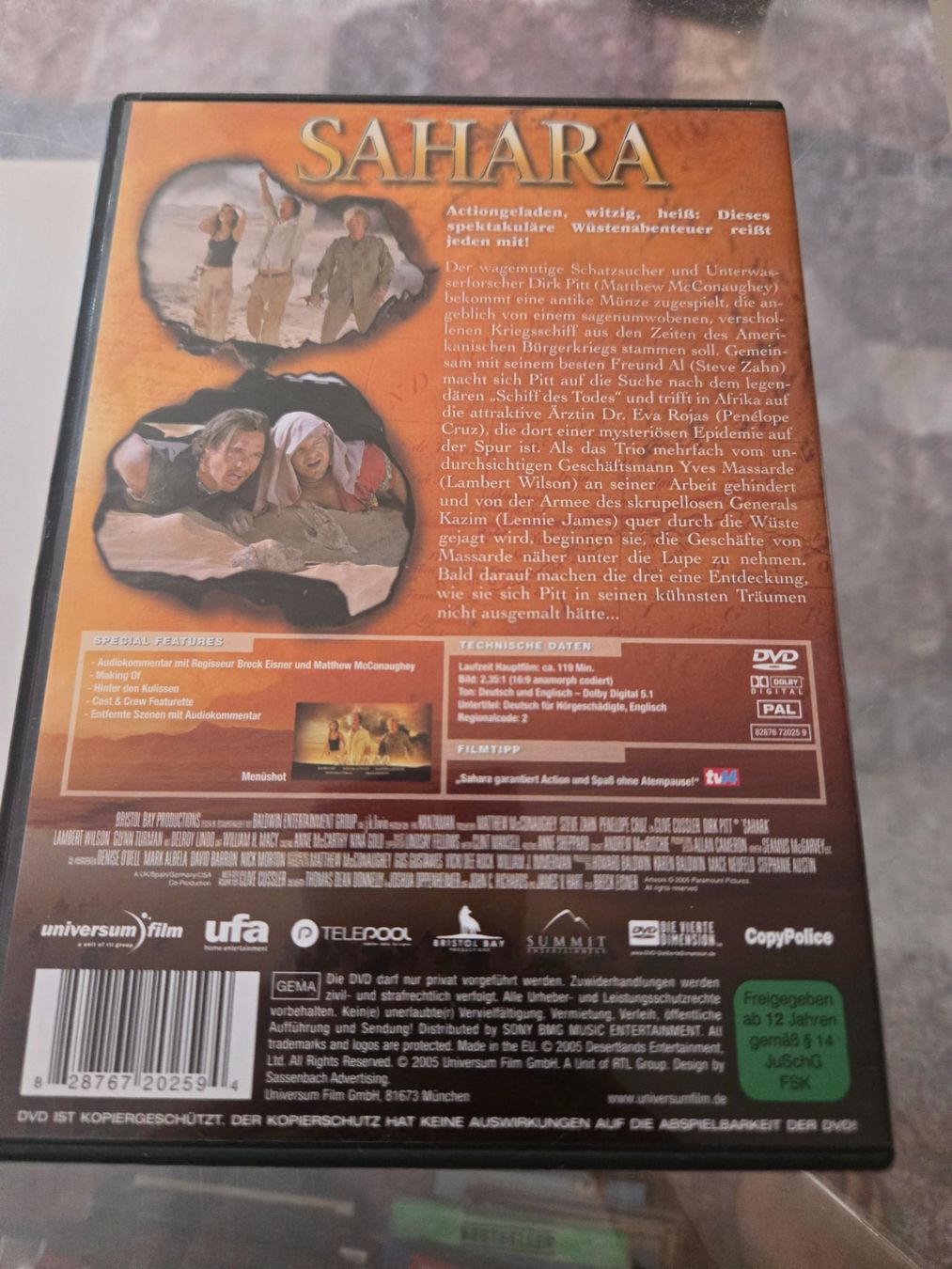 Tutti i DVDs: Sahara DVD – Usato da Bussigny venduto da Kfdlt 1