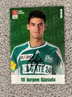 Autogrammkarte Jürgen Gjasula, FC St. Gallen