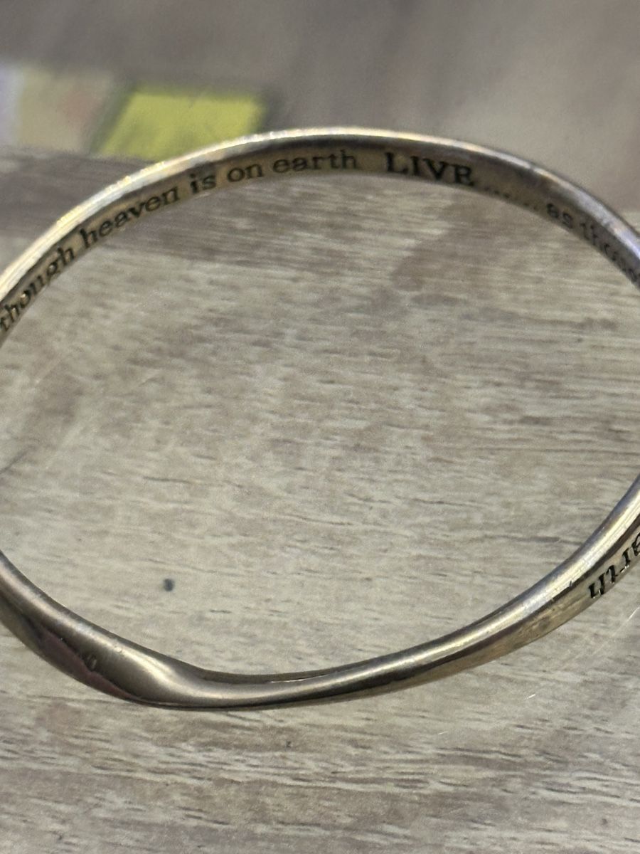 Bracciali & Braccialetti: Armband mit Spruch "Live as though..." guter Zustand – Usato da Kloten venduto da Jeronimo9 3
