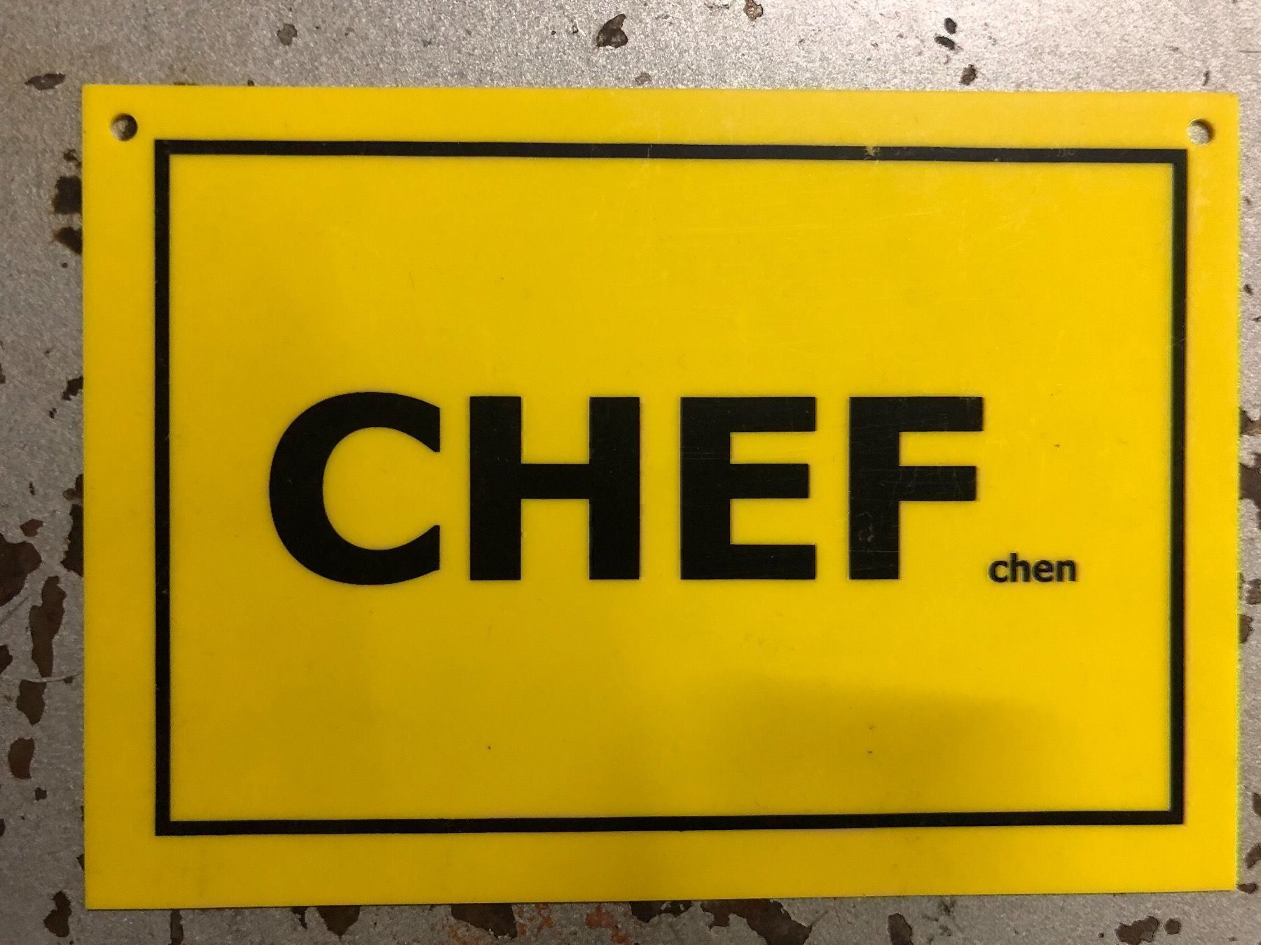 Ecriteaux: Chef chen Boss hinweis tafel türe – Neuf (Voir description) à Reinach AG par rares75
