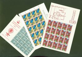 FL Super Sammlung ** auf 7 Seiten und Bogen (AX516)