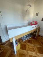 Lit d'enfant FLEXA POPSICLE blanc/brun (design scandinave)