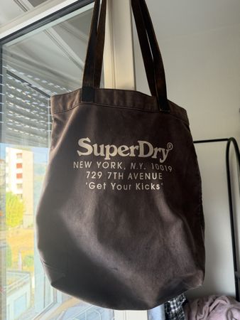 Sac Superdry toile gris New York bon état