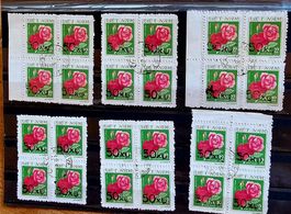 VIETNAM lot de blocs de 4 surchargés 1984