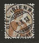 1913  10 Rp. Helvetia II, lose mit Vollstempel