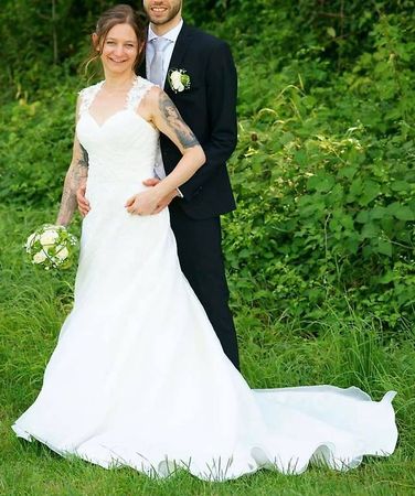 Zauberhaftes Hochzeitskleid Gr. S MEGA PREIS