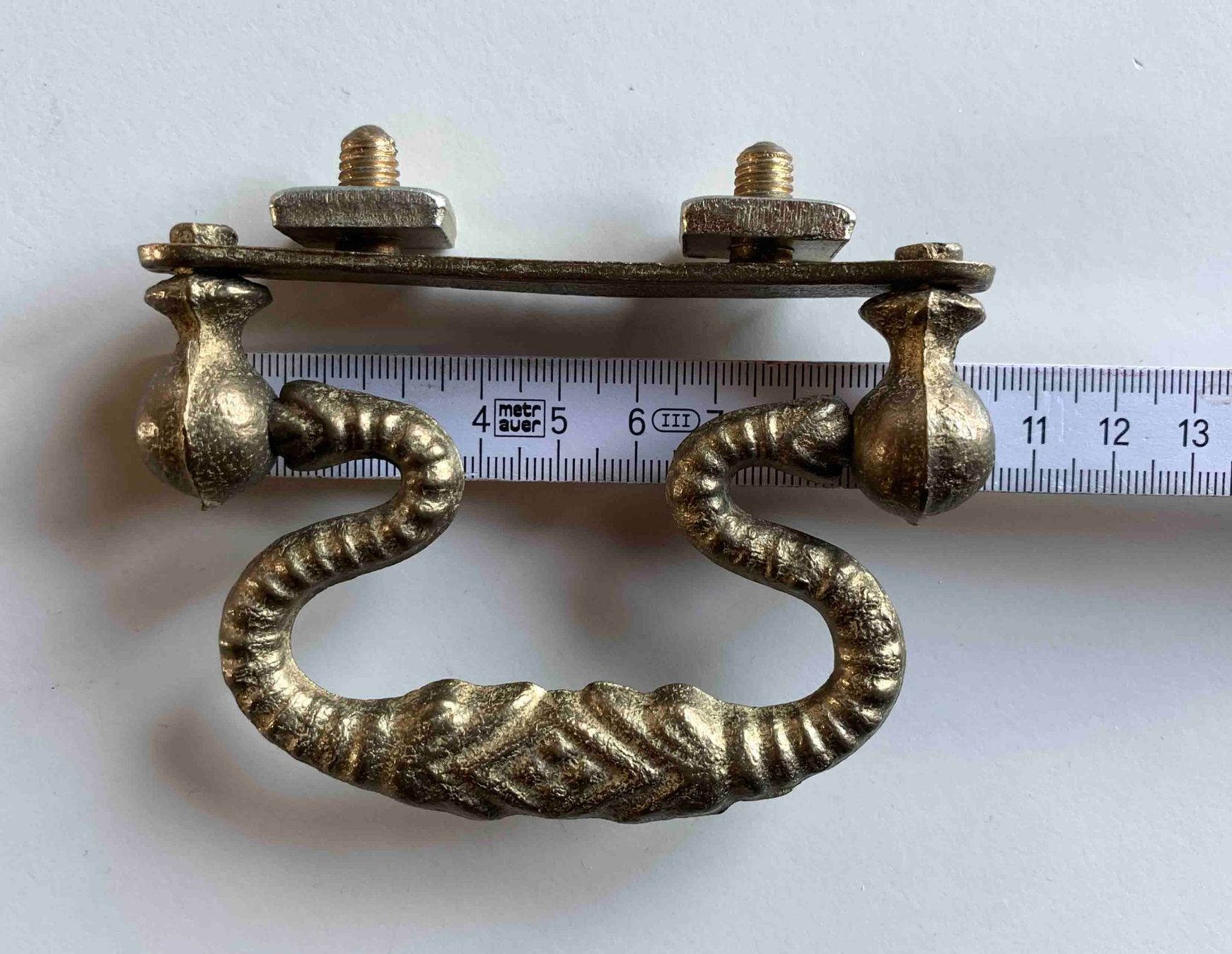 Ferramenta: 2 antike Möbelgriffe, Schubladengriffe, Vintage Stil – Usato da Goldau venduto da Balkonia09 3