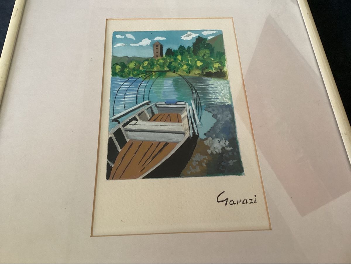 Dipinti: Öl oder Acryl Bild, Riva Piana Minusio Tessin,signiert – Usato da Minusio venduto da scotch111 2