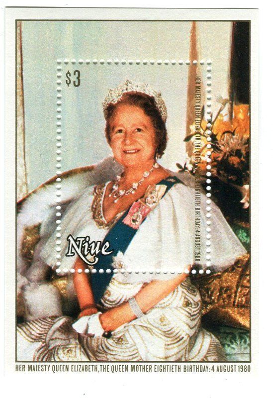 Alle Briefmarken: Block "Queen Mum". Niue – Neu und originalverpackt aus Basel von Butsch5