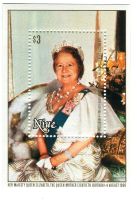 Block "Queen Mum". Niue
