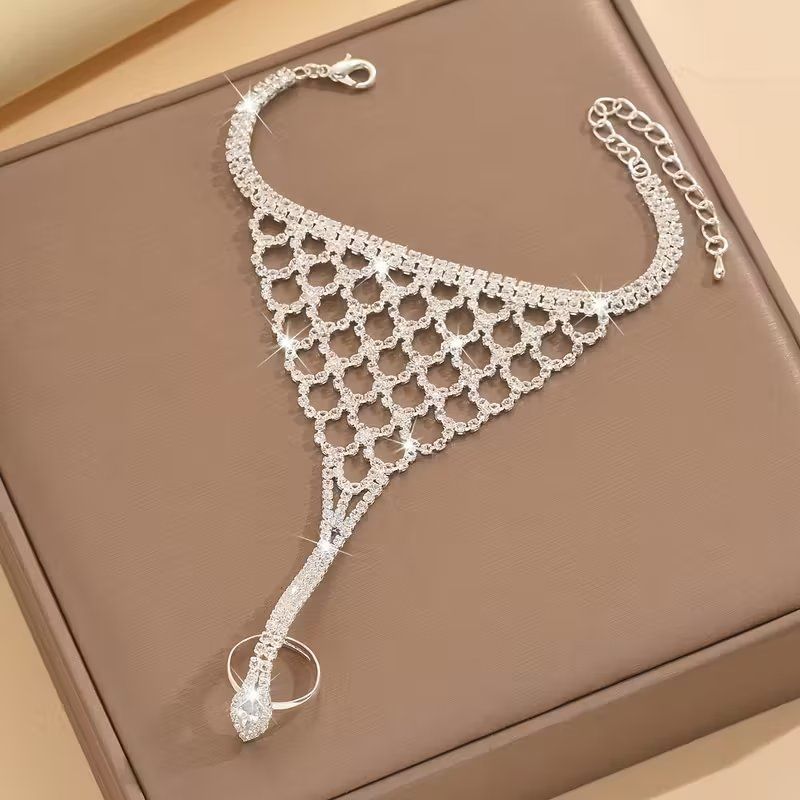 Ringe: Funkelnder Armringschmuck mit Ring - versilbert 💍 – Neu und originalverpackt aus Glattbrugg von glu_qt2b 2