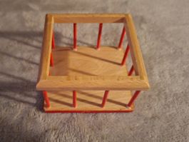 Vintage Laufgitter aus Holz fürs Puppenhaus, Bodo Hennig