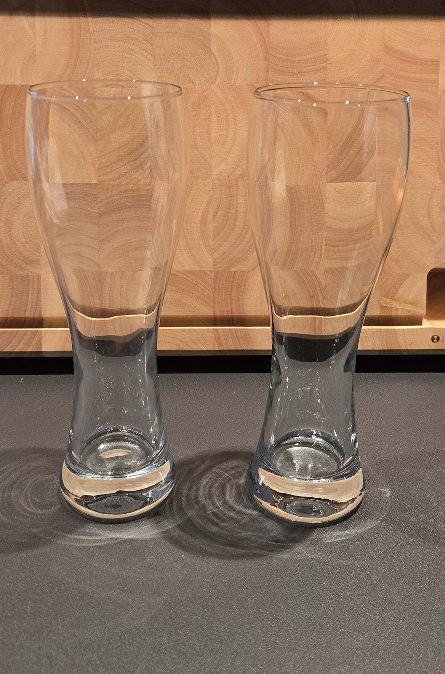 Bicchieri: 2er Set elegante und massive Biergläser, neuwertig! – Usato da Lachen SZ venduto da LinDiscount 3