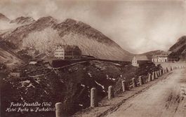 Furka-Passhöhe, Hotel Furka u. Furkablick, gelaufen 1920