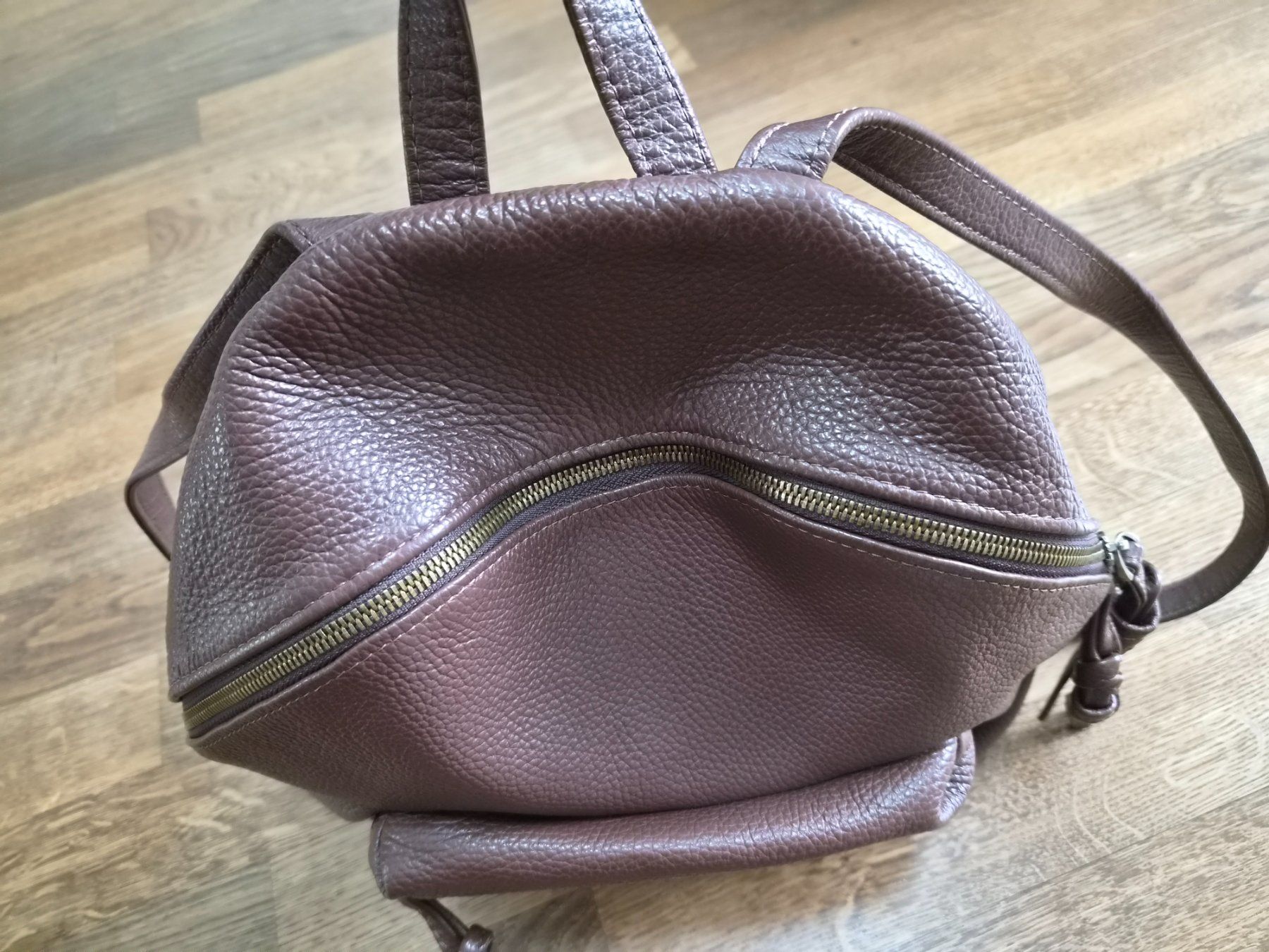 Sacs à dos: Brown leather backpack – D'occasion à Zürich par mon_attitude 2