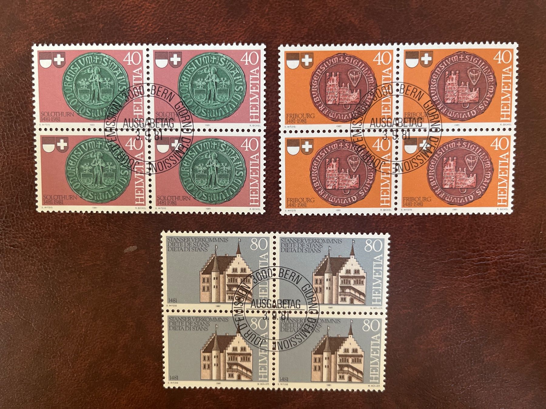 Tutti i francobolli: 1981 Stanser Verkommnis 4erblock ET-Stempel – Nuovo (secondo la descrizione) da Freidorf TG venduto da ern_7s68