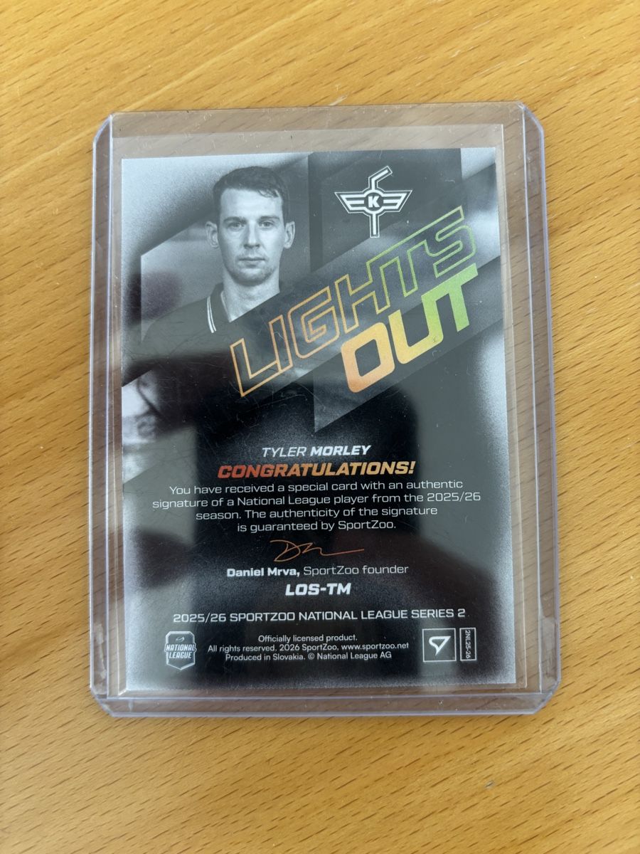Sportzoo Carte collezionabili: Tyler Morley Signed Lights Out 08/60 – Nuovo (secondo la descrizione) da Dürrenäsch venduto da gasto27 1