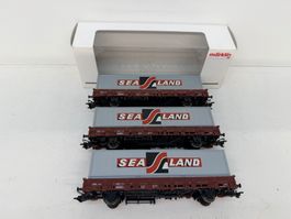Märklin 00760 Güterwagen Epoche IV der DB 3er Set
