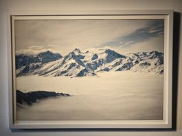 Tableau Montagne Hivernale Suisse, Encadré - A3