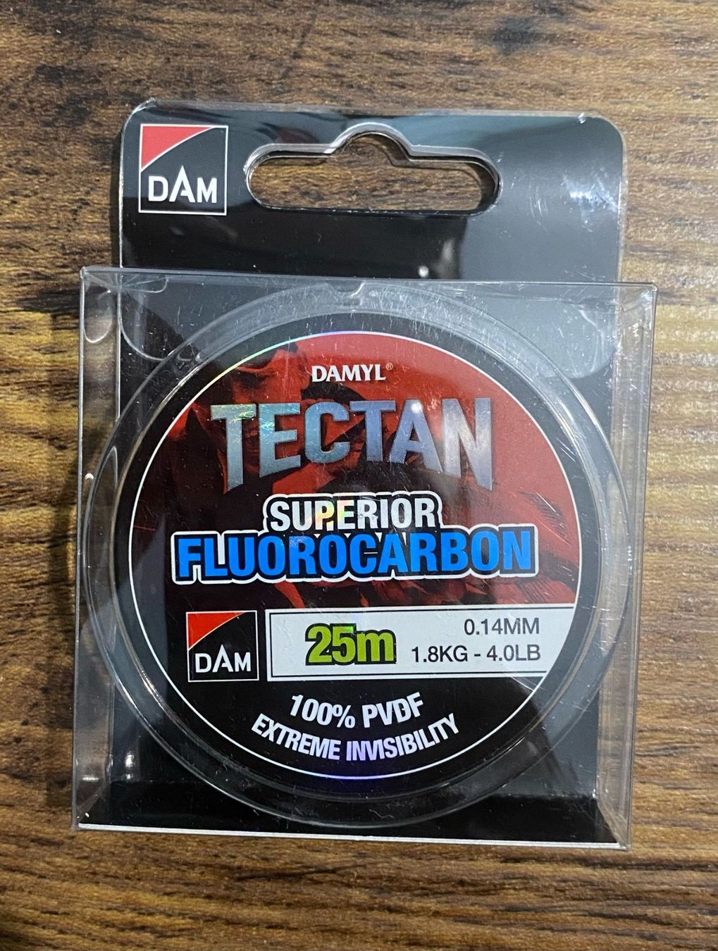 Dam Tamburi & Mulinelli: DAM Tectan Fluorcarbon 25m - 0.14 mm/1.8kg – Nuovo e nell'imballaggio originale da Widnau venduto da Fishingtackle_Oggy