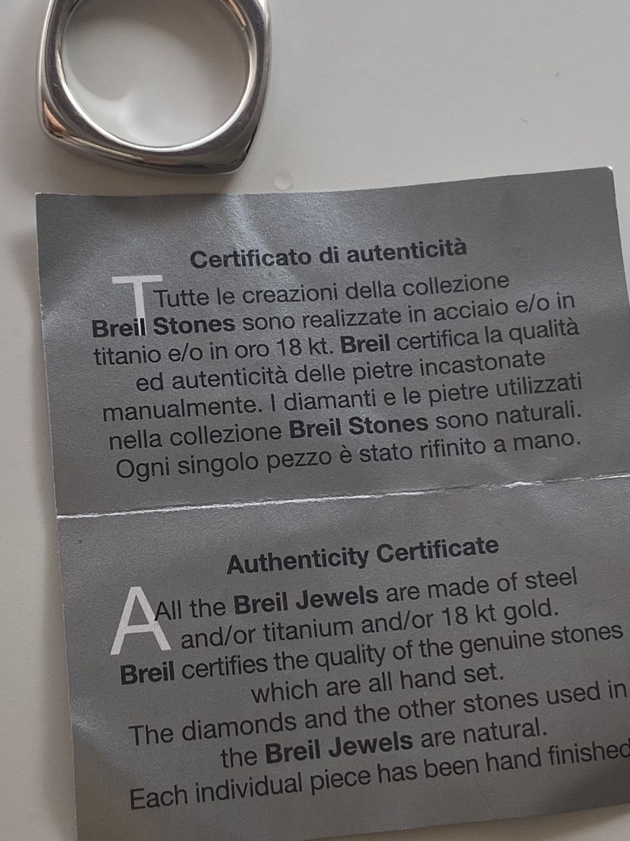 Breil Anelli: BREIL Edelstahl Silberne Ring – Nuovo (secondo la descrizione) da Givisiez venduto da dor_xb9k 4