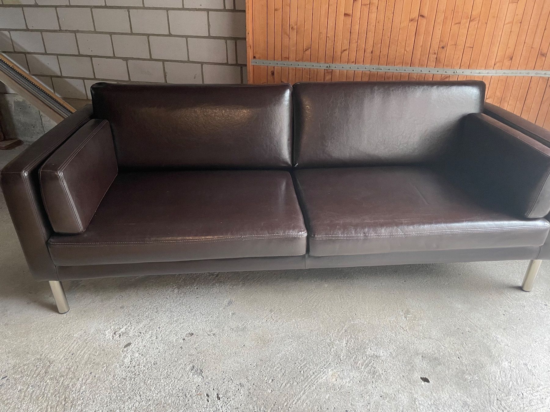 Divani: Braunes leder Sofa – Usato da Jona venduto da julia0110 1