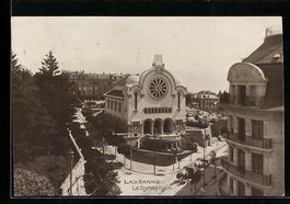 AK Lausanne, Synagoge aus der Vogelschau