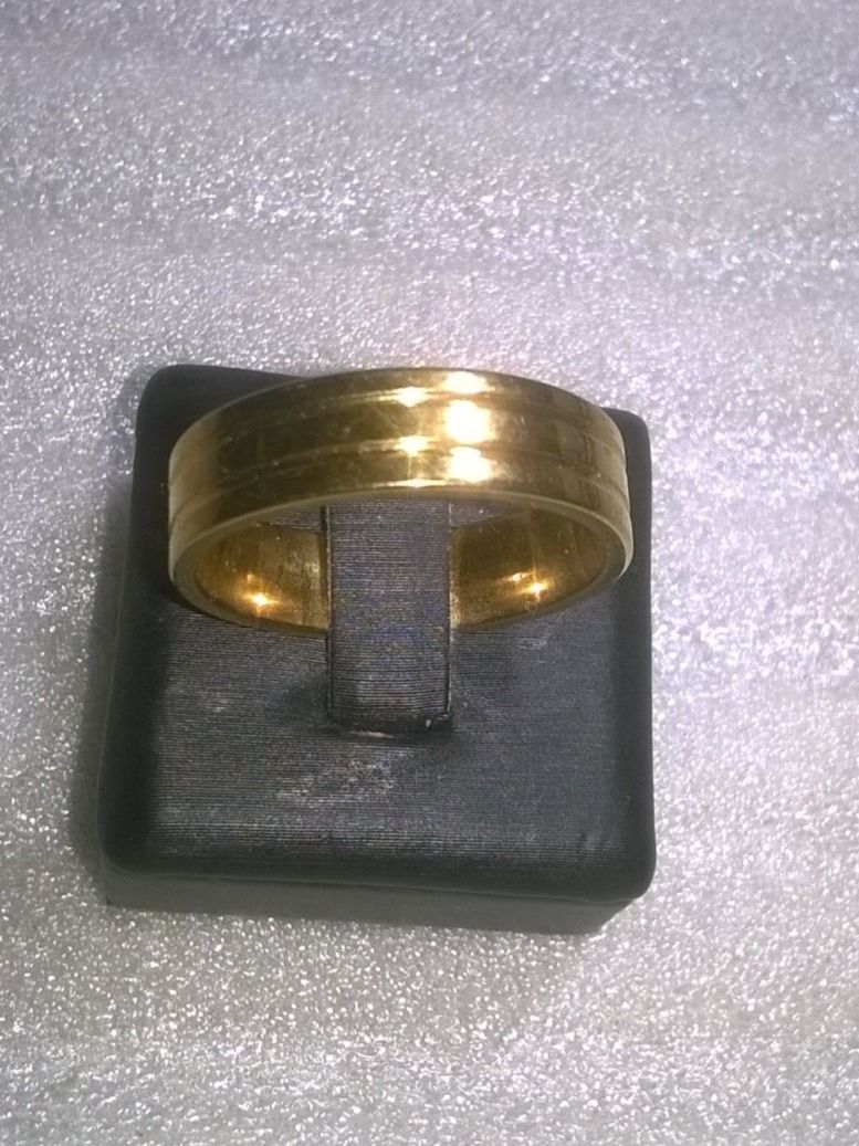 Bagues: ring edelsthal vergoldet,,,glanzig – Neuf (Voir description) à Basel par bijoutrie_4