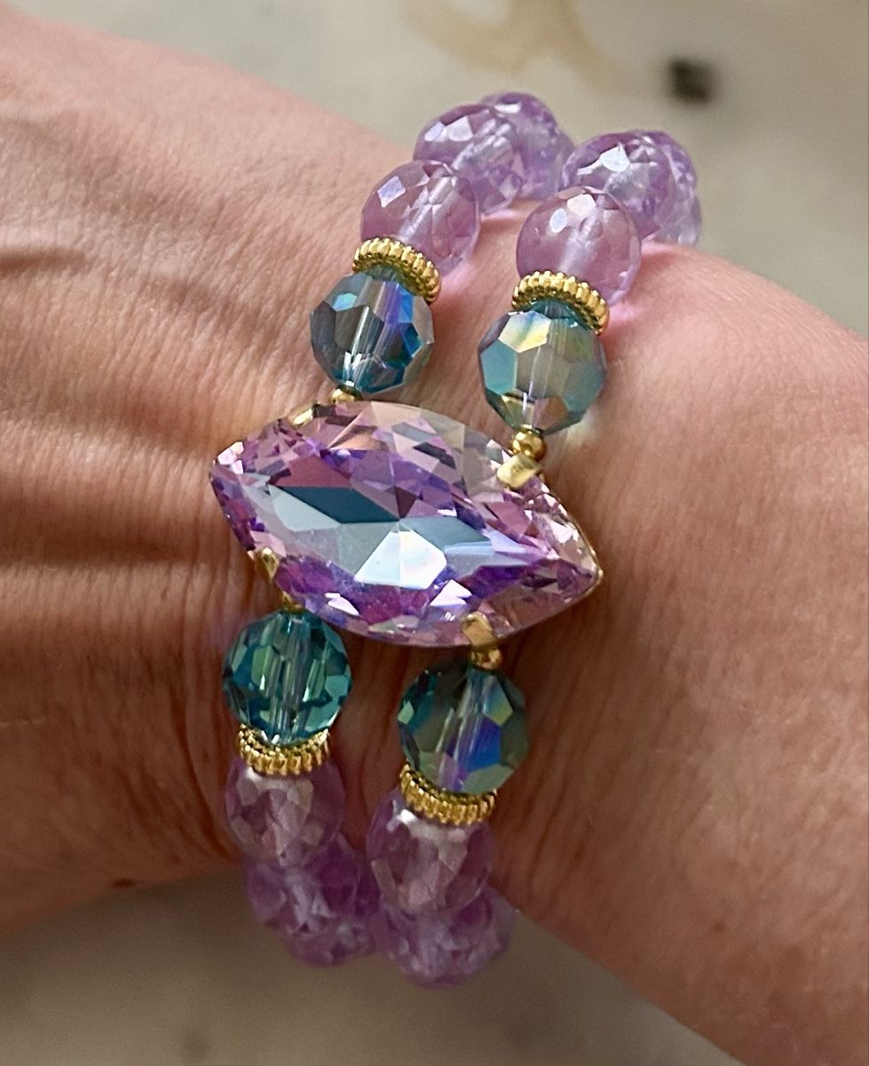 Bracciali & Braccialetti: Bracelets doubles en cristaux – Nuovo e nell'imballaggio originale da ANIèRES venduto da feuillette 3